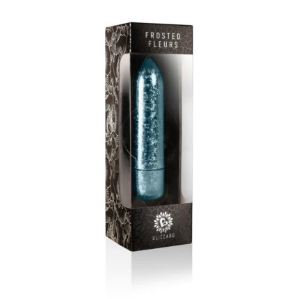 Vibrator clasic, Outlet, Frosted Fleurs, 18 cm, mov